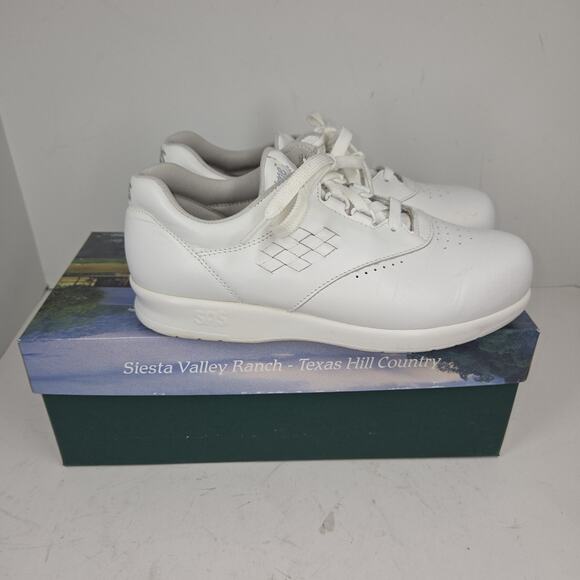 Vtg SAS Shoes Womens 6.5 Free Time White Comfort Walking Made In USA Walking - Picture 16 of 16